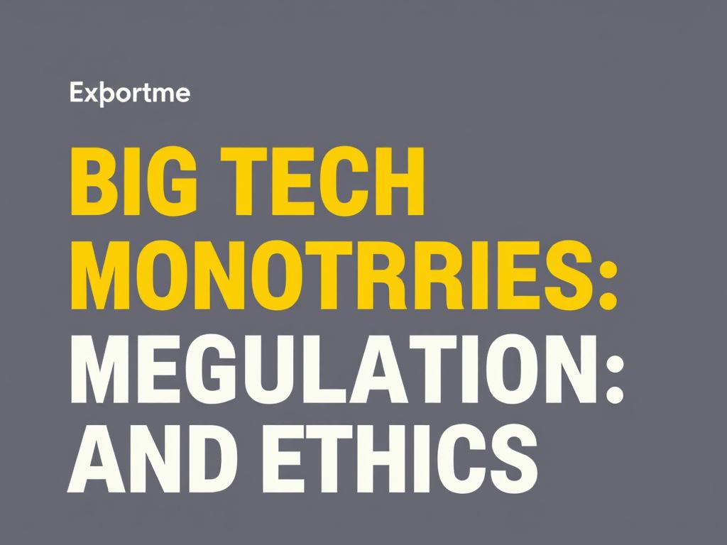 Read more about the article Big Tech Monopolies: Navigating the Complex World of Regulation and Ethics